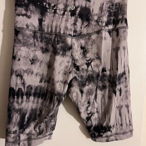 lululemon athletica Black Tie-Dye Women's Align Biker Shorts